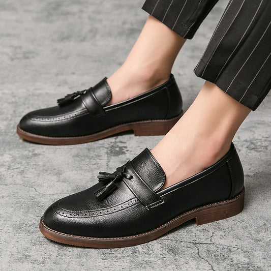 LeatherStep Élite — Chaussures en Cuir Véritable pour Homme