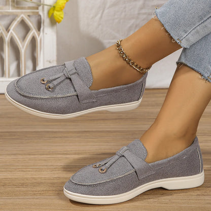 VelvetStep Femme — Mocassins Slip-On Velours Toutes Saisons