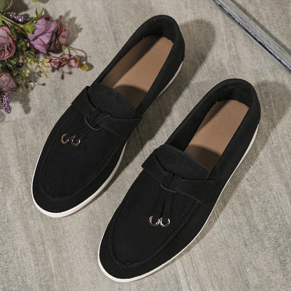 VelvetStep Femme — Mocassins Slip-On Velours Toutes Saisons