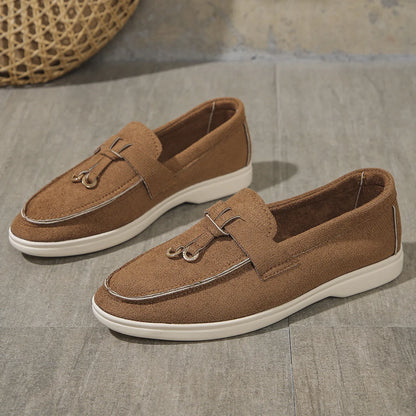 VelvetStep Femme — Mocassins Slip-On Velours Toutes Saisons