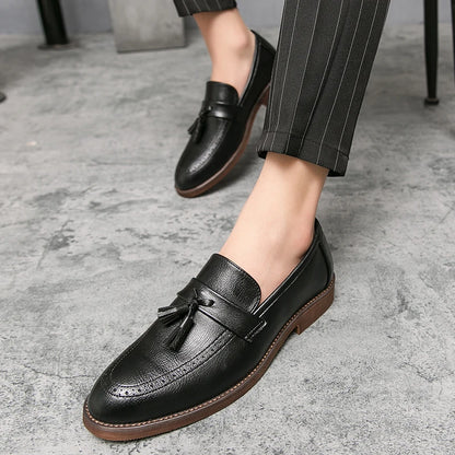 LeatherStep Élite — Chaussures en Cuir Véritable pour Homme