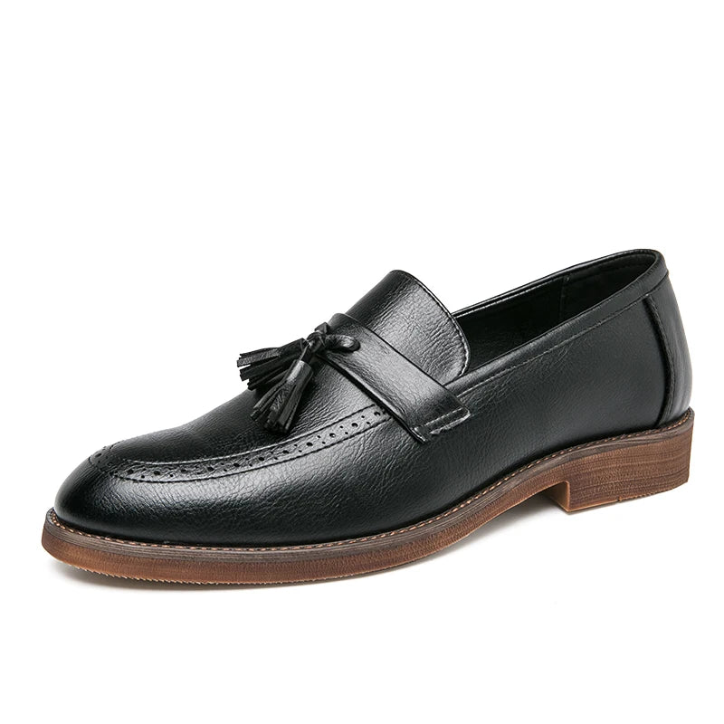 LeatherStep Élite — Chaussures en Cuir Véritable pour Homme