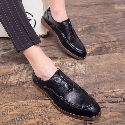 LeatherStep Élite — Chaussures en Cuir Véritable pour Homme