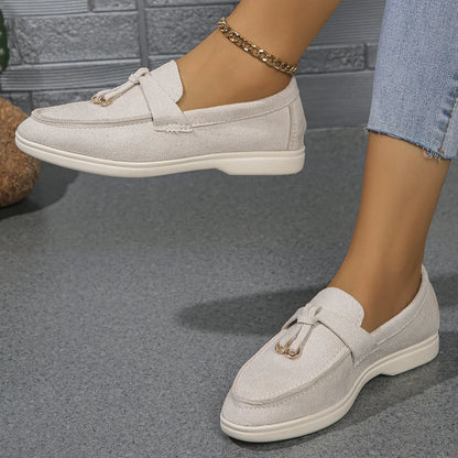 VelvetStep Femme — Mocassins Slip-On Velours Toutes Saisons