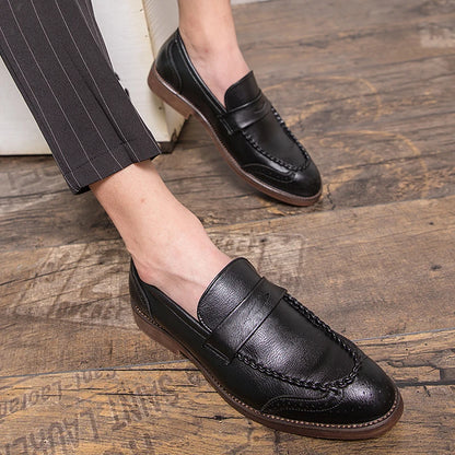 LeatherStep Élite — Chaussures en Cuir Véritable pour Homme