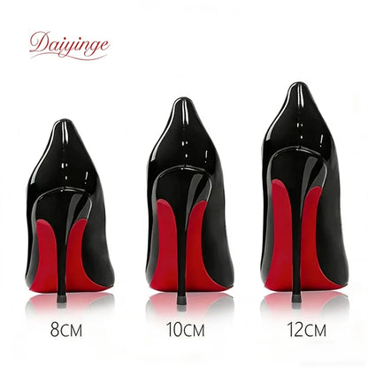 PointeChic — Escarpins Stiletto Cuir Verni Talon Haut Femme