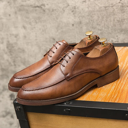 LeatherStep Élite — Chaussures en Cuir Véritable pour Homme