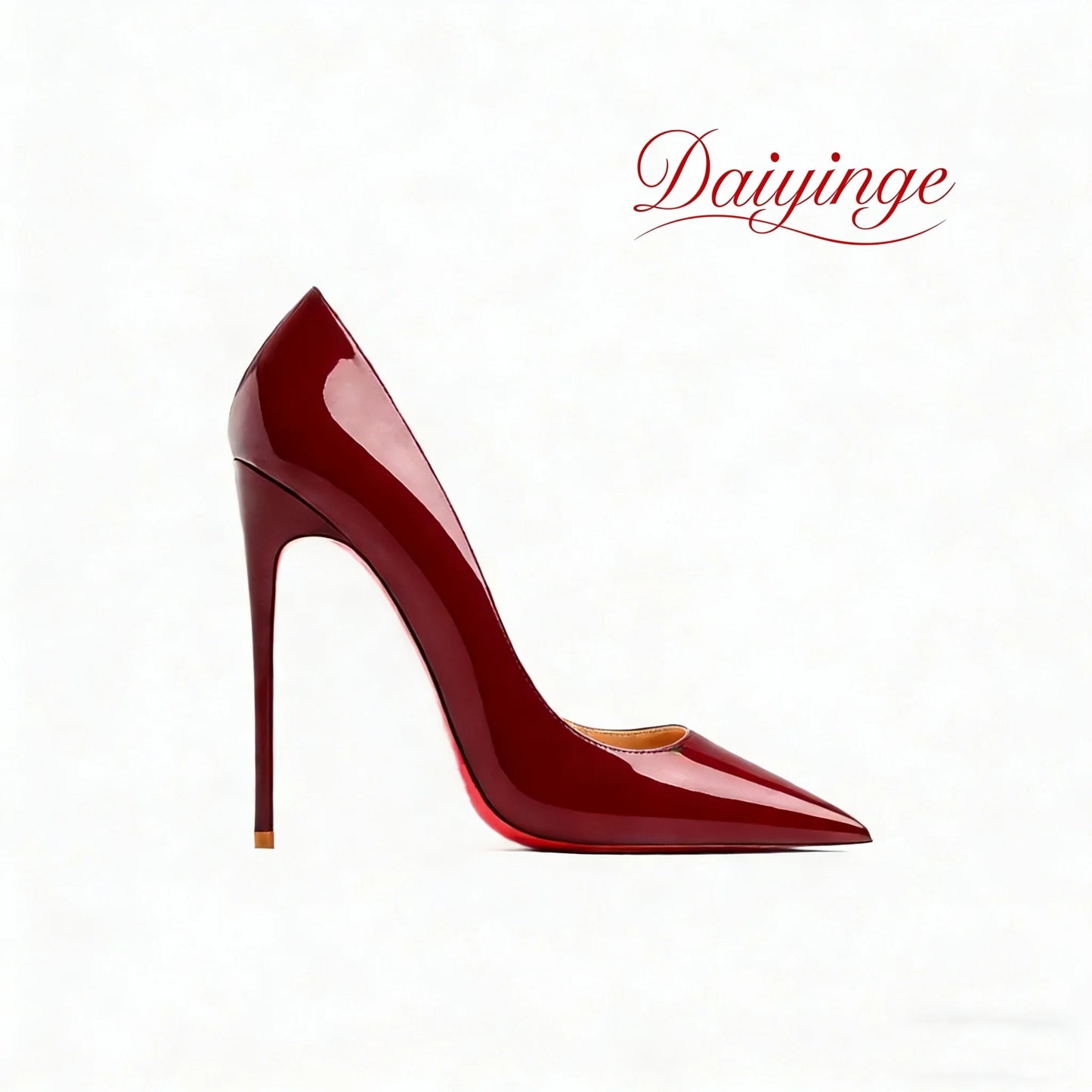 PointeChic — Escarpins Stiletto Cuir Verni Talon Haut Femme