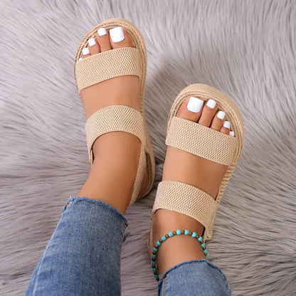 Celestia™  – Sandales Compensées Minimalistes pour Femme
