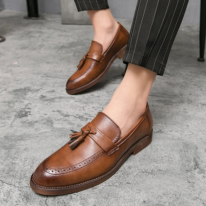 LeatherStep Élite — Chaussures en Cuir Véritable pour Homme