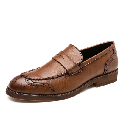 LeatherStep Élite — Chaussures en Cuir Véritable pour Homme