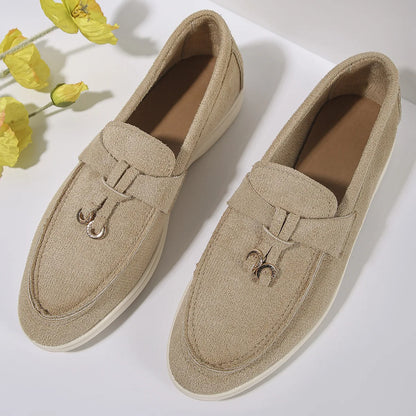 VelvetStep Femme — Mocassins Slip-On Velours Toutes Saisons