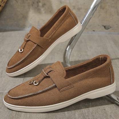 VelvetStep Femme — Mocassins Slip-On Velours Toutes Saisons