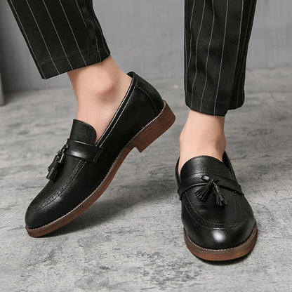 LeatherStep Élite — Chaussures en Cuir Véritable pour Homme