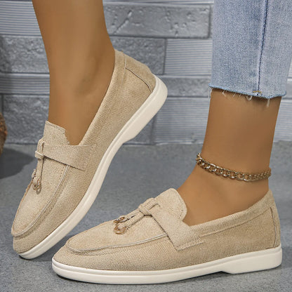 VelvetStep Femme — Mocassins Slip-On Velours Toutes Saisons