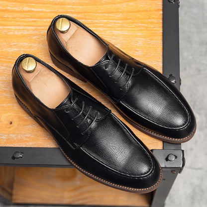 LeatherStep Élite — Chaussures en Cuir Véritable pour Homme