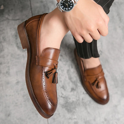 LeatherStep Élite — Chaussures en Cuir Véritable pour Homme
