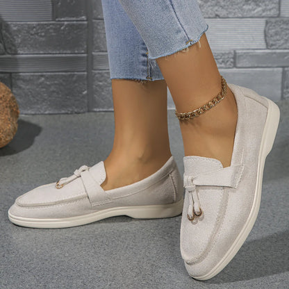 VelvetStep Femme — Mocassins Slip-On Velours Toutes Saisons