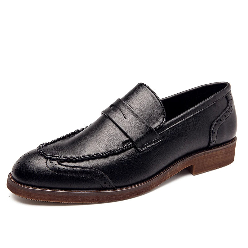 LeatherStep Élite — Chaussures en Cuir Véritable pour Homme