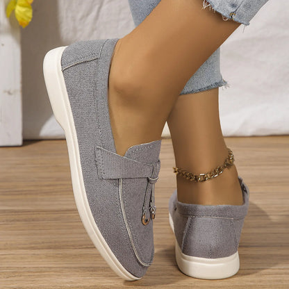 VelvetStep Femme — Mocassins Slip-On Velours Toutes Saisons