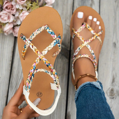 Luméa™ – Sandales Légères Bout Rond pour Femme
